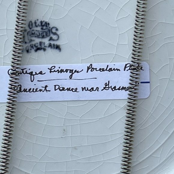 Antique Limoges plate w/hanger - Picture 8 of 12